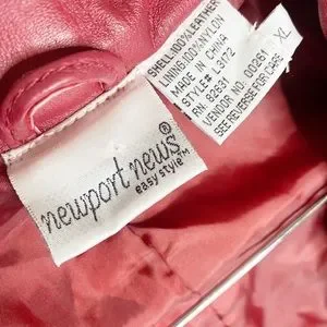 Newport News Jackets Coats Newport News Vtg Leather Trench